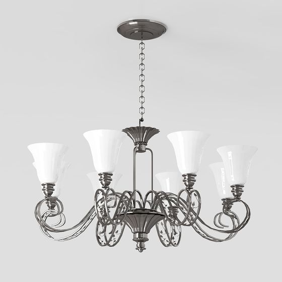Elegant Chandelier 3D model