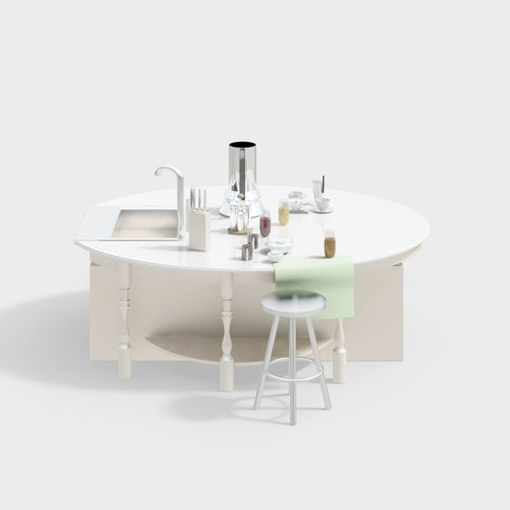 シンプルなヨーロッパのダイニングテーブル