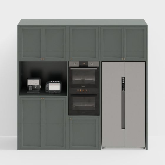 アメリカンキッチン冷蔵庫統合キャビネット