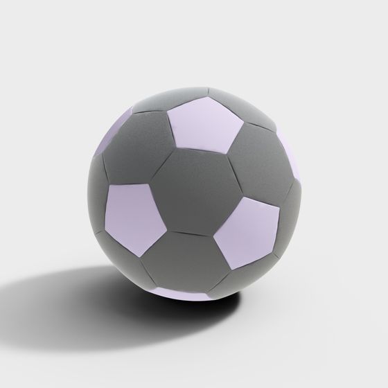 Pastel Soccer Ball 3D model