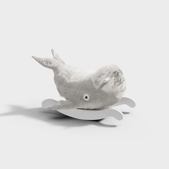 Adorable Low Poly Whale 3D model for Creative Projects
