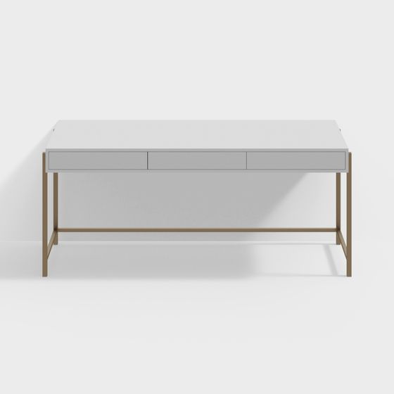 Urban Elegance Desk 3D model for Creative Spaces
