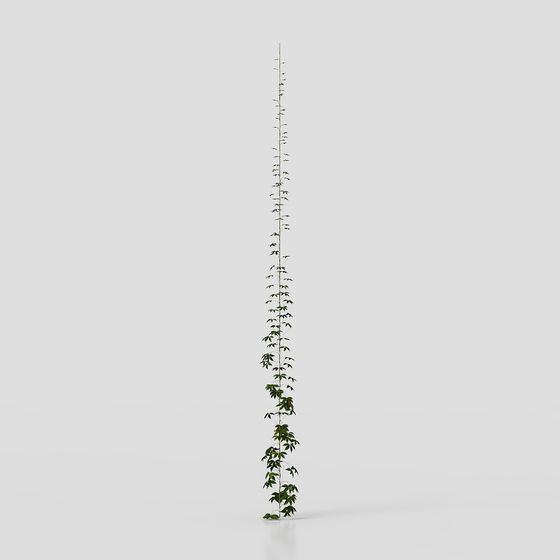 Vibrant Ivy Plant Low-Poly 3D Model