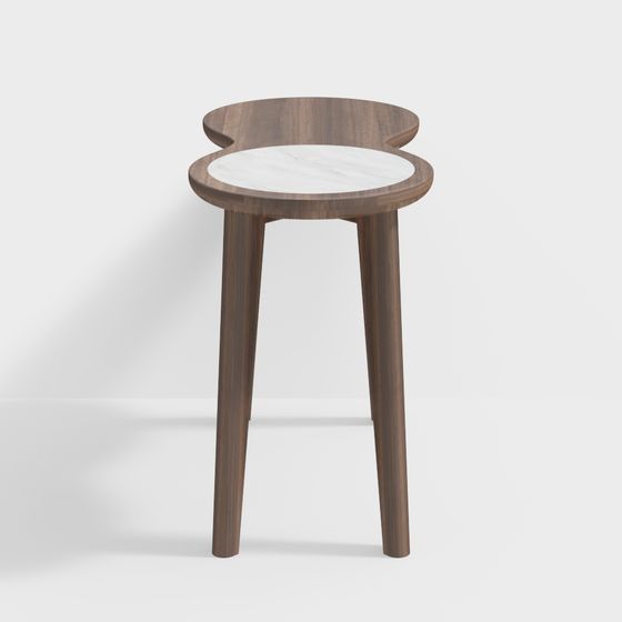 Streamlined Side Table 3D model