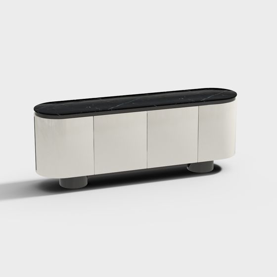 Urban Minimalist TV Cabinet 3D model