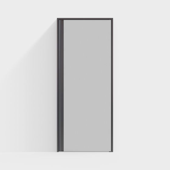 Stylish Glass Door 3D model for Modern Interiors