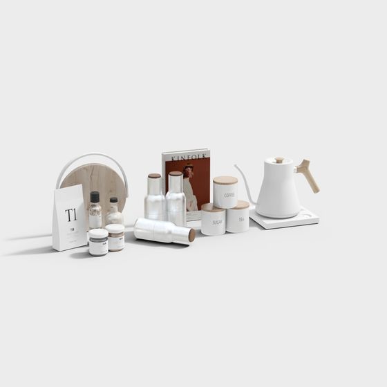 Minimalist Kitchen Set 3D model