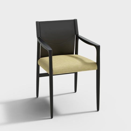 Stylish Low-Poly Chair 3D model for Creative Spaces