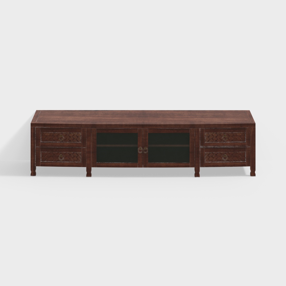 Moroccan living room TV cabinet