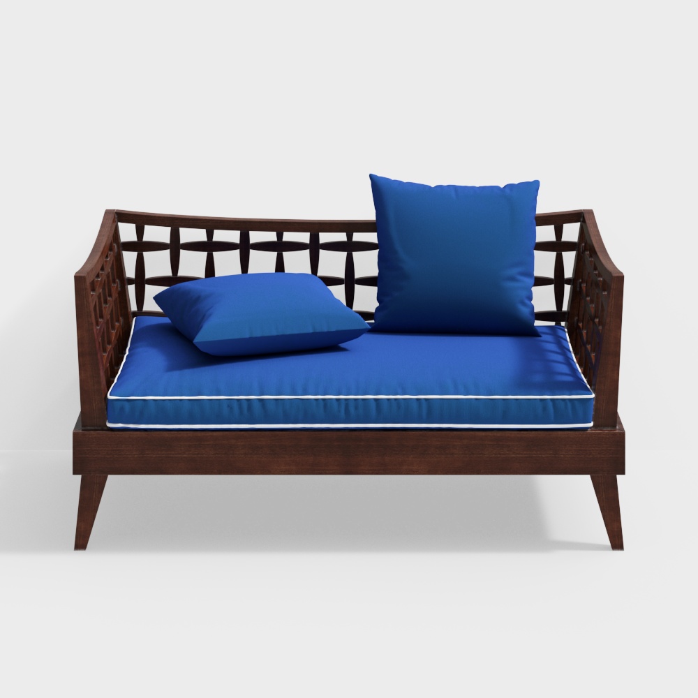 Moroccan living room love sofa