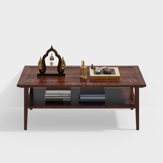 Elegant Low-Poly Coffee Table 3D model