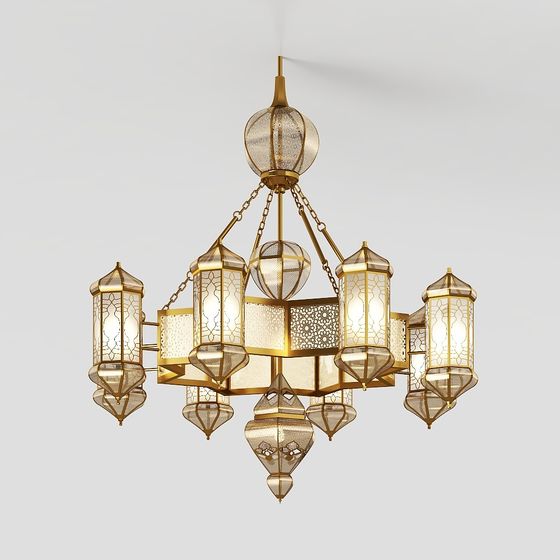 Elegant 3D Model Chandelier for Modern Spaces