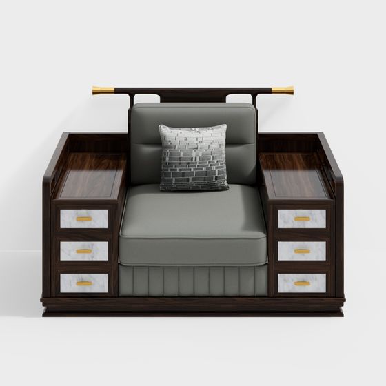 Stylish Multifunctional Sofa 3D model for Modern Design