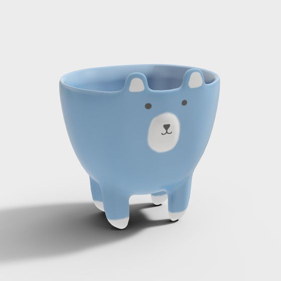 Adorable Buddy Bear Cup 3D model