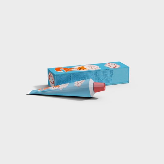 Charming Fox Toothpaste Set 3D model for Creative Projects