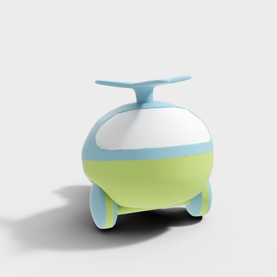Whimsical Whirlybird 3D model