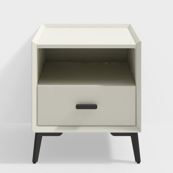 Stylish Low-Poly Nightstand 3D model