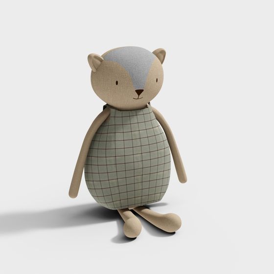 Forest Bear 3D model for Kids' Designs
