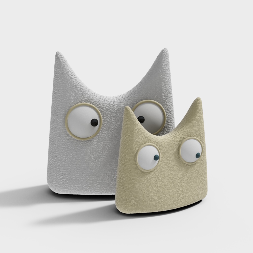 Whimsical Owls 3D model