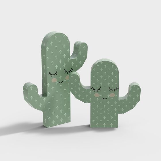 어린이용 목재 선인장 장난감