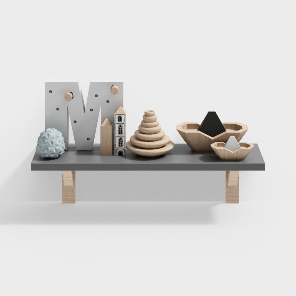 ชั้นวางของติดผนังห้องเด็ก