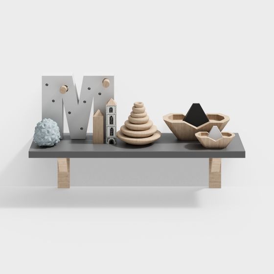 ชั้นวางของติดผนังห้องเด็ก