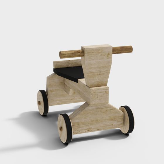 Playful Toy Cart 3D Model for Kids