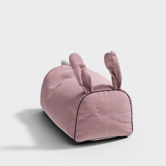 Cute Low-Poly Rabbit Backpack 3D model