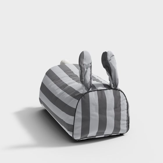 Striped Rabbit Chair 3D model
