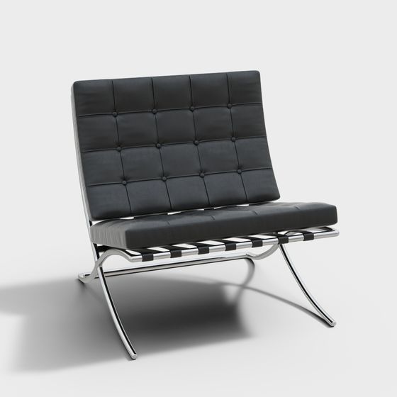 Elegant Minimalist Chair 3D model