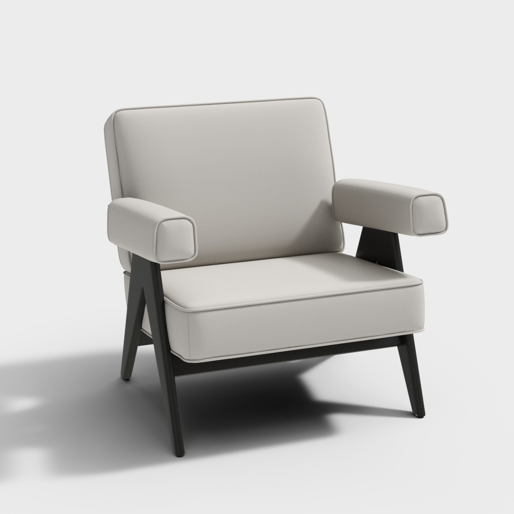 Ghế đơn TDY220-A - màu cát mềm - kiểu da móng vuốt