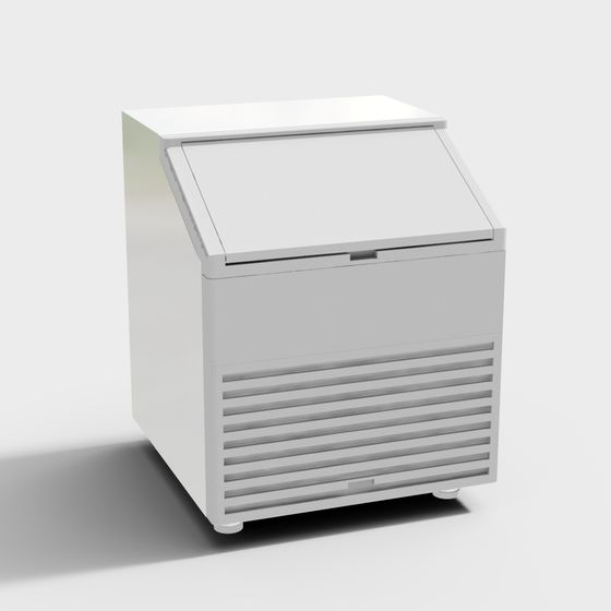 Modern Minimalist Refrigerator 3D model