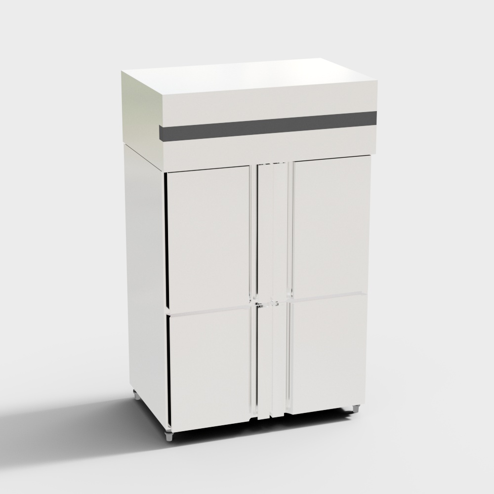 Commercial four-door refrigerator