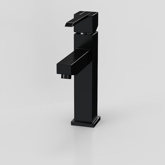 Futuristic Black Faucet 3D model Design
