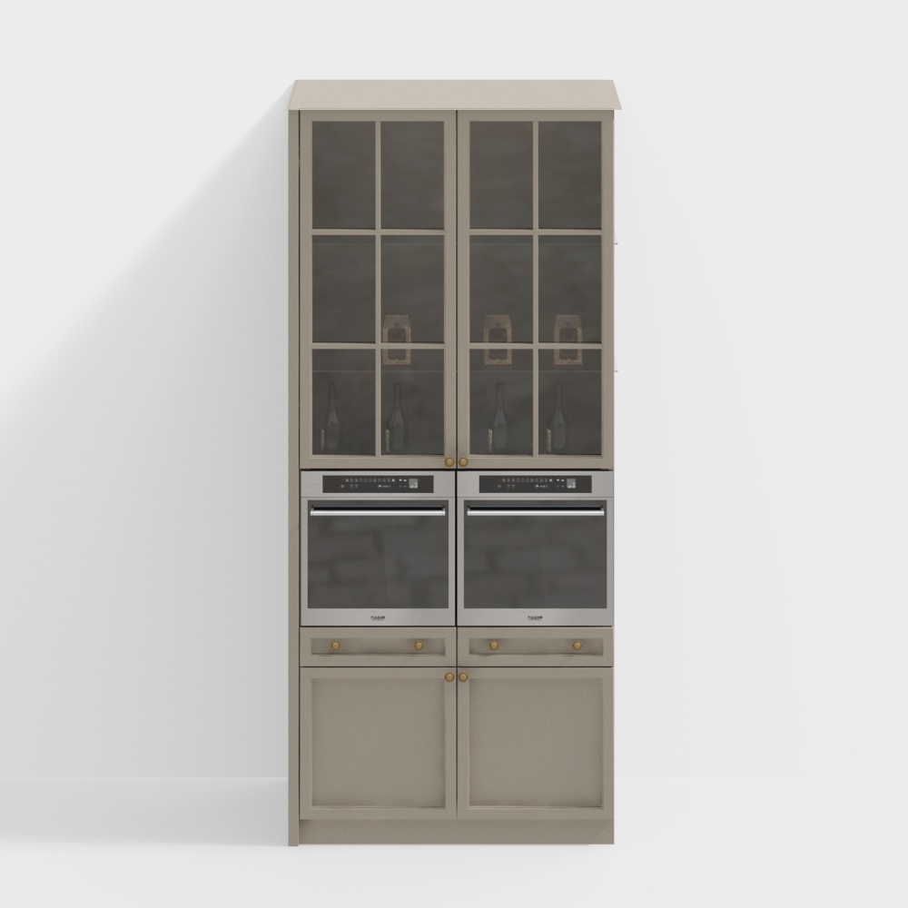 American kitchen side cabinet