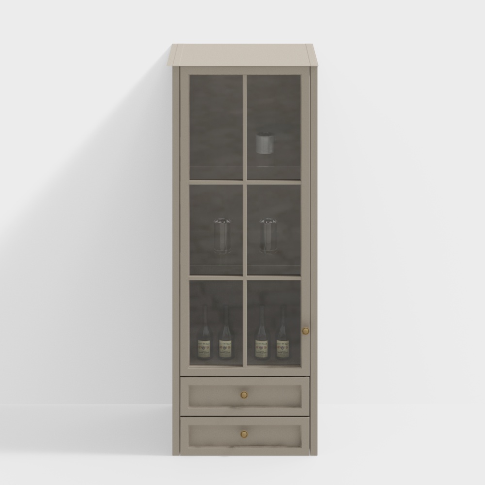 Американский кухонный боковой шкаф