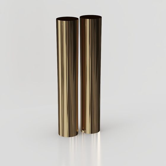 Golden Pillars 3D model