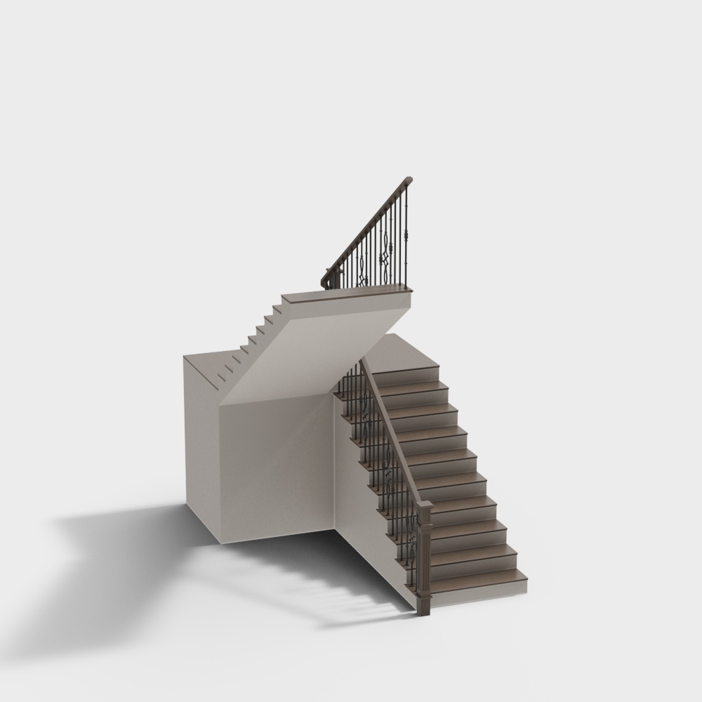 アメリカンインテリアコーナーステップ