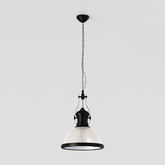 Industrial Style Pendant Light 3D model