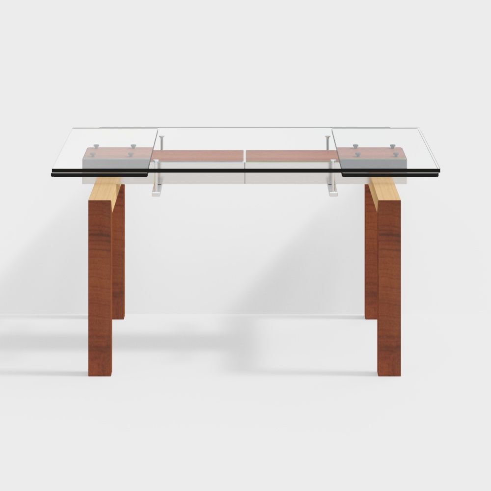 Mesa de comedor de vidrio moderna