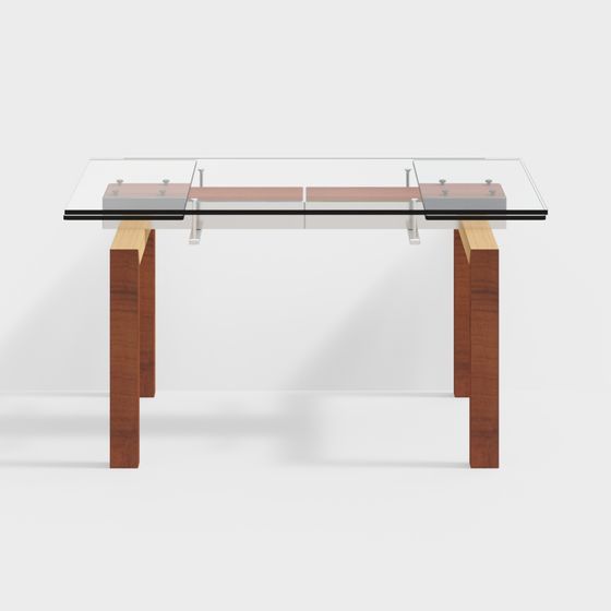 Mesa de comedor de vidrio moderna