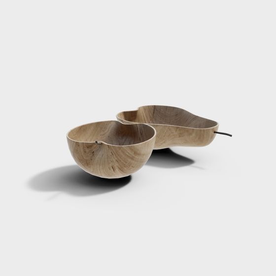 Charming Hyperbolic Wooden Bowl 3D model