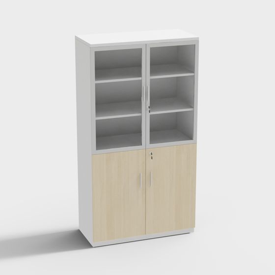 Modern Minimalist Storage Cabinet 3D model