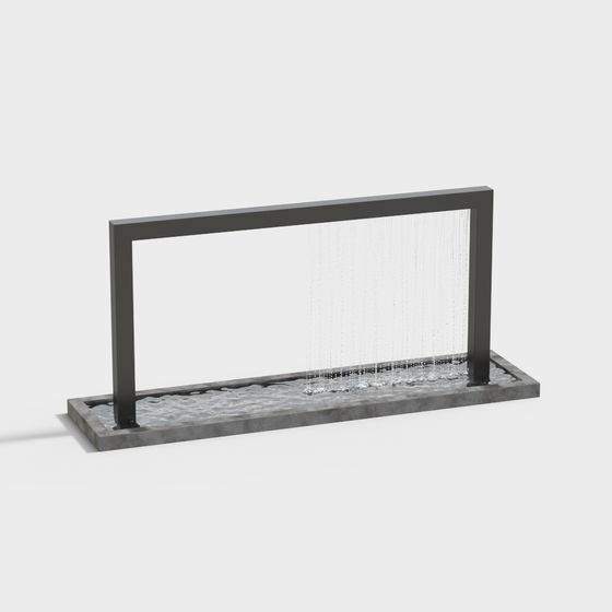 Urban Waterfall 3D model