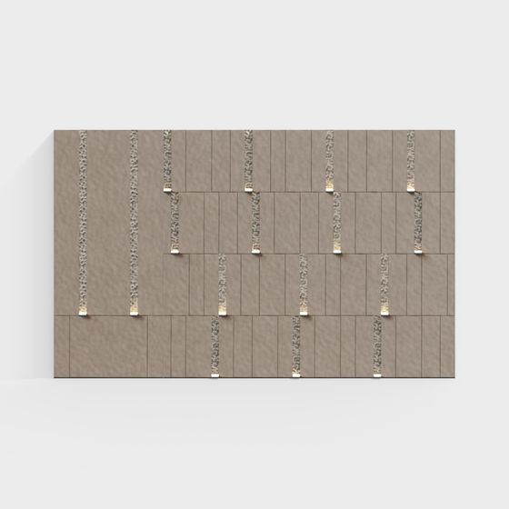 Urban Light Corridor Low-Polygon Building Facade 3D model