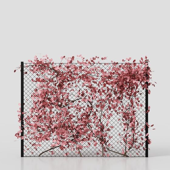 Vine Fence 3D model - Nature Meets Art