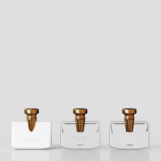 Spelendida Bulgari Perfume Bottle 3D model