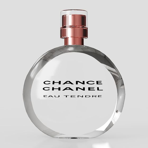 Chanel Chance Eau Tendre Perfume Bottle 3D model