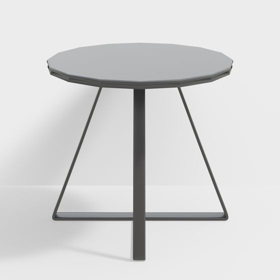Geometric Charm Side Table 3D model