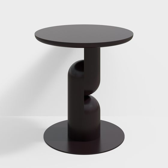 Sleek Round Table 3D model